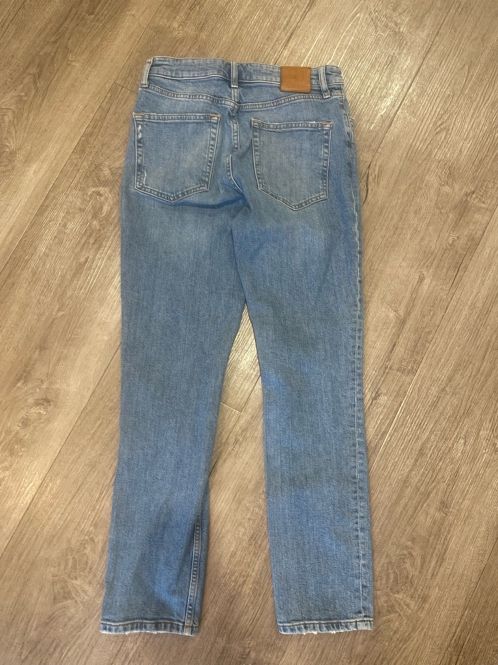 Anine Bing Jane Light Blue Straight-Leg Jeans - Picture 3 of 8